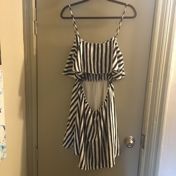 Blue & White Striped Dress - Picture 2 of 2